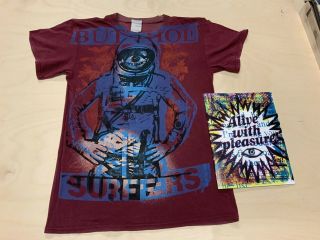 Rare 2009 Butthole Surfers Sample Don Rock T Shirt Spaceman With Book Alive With