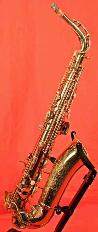 Vintage Conn " Shooting Stars " Alto Saxophone; With Case