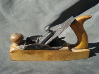 Vintage Stanley Rule And Level Liberty Bell 135 Transitional Wood Plane Usa 1892