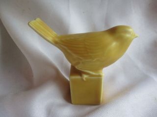 Rare Rookwood Pottery Arts & Crafts Yellow Canary Paperweight 1934 A Real Beauty