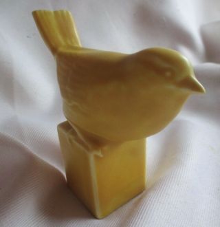 RARE Rookwood Pottery Arts & Crafts YELLOW CANARY Paperweight 1934 A real Beauty 3