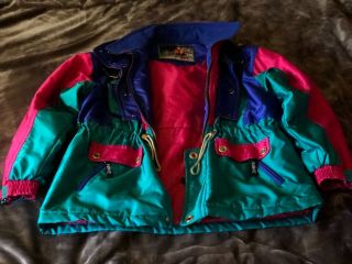 Nike 1990s Vintage Ski Jacket Gold Details,  One Of A Kind Mega Rare 90’s Xl Rap