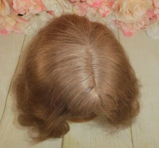 Vintage Blonde Human Hair Doll Wig Huge Size 18 Hard To Find French Wig