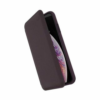 Speck Presidio Folio Case for Apple iPhone XS Max Vintage Veronica Purple OP 2
