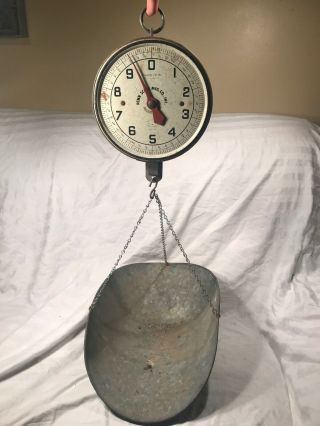 Penn Scale Mfg Co.  Series 820 Vintage 20 Lb Adjustable Hardware Store Scale,  Usa