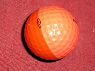 Vintage Ping 2 Color Golf Ball Red & Orange