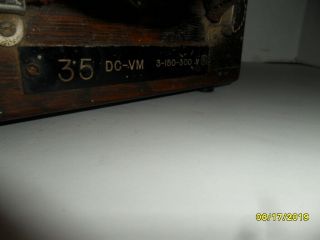 Vintage Weston D.  C.  Voltmeter Model 45 Serial 36542 8