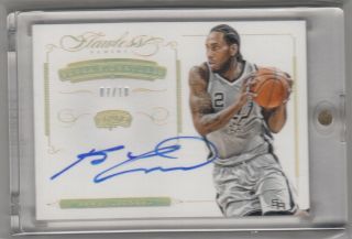 Kawhi Leonard 2014 - 15 Flawless Signatures Auto 07/10 (1/1?) Rare