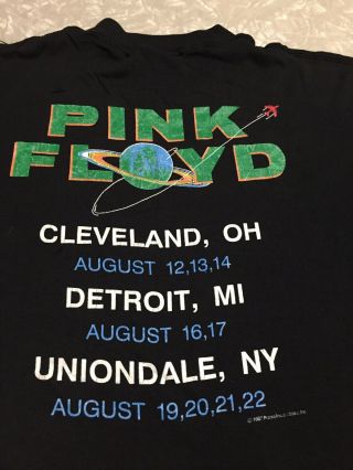 Vintage PINK FLOYD Concert Shirt 1989 4