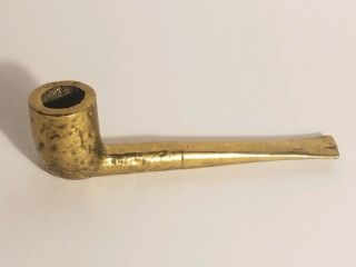 Rare Vintage Unmarked Midcentury Modern Carl Aubock Austria Brass Pipe