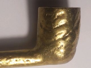 Rare Vintage Unmarked MidCentury Modern Carl Aubock Austria Brass Pipe 6