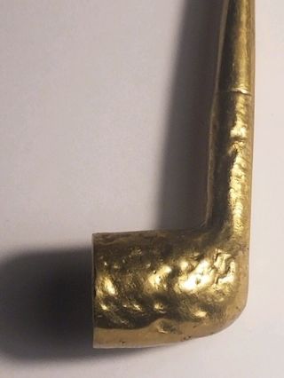 Rare Vintage Unmarked MidCentury Modern Carl Aubock Austria Brass Pipe 7