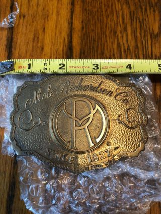 Vintage Mole Richardson Steampunk PRIVATE EDITION Belt Buckle Since 1927 3
