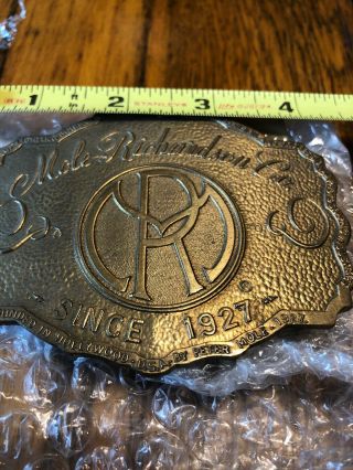 Vintage Mole Richardson Steampunk PRIVATE EDITION Belt Buckle Since 1927 4