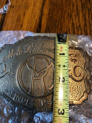 Vintage Mole Richardson Steampunk PRIVATE EDITION Belt Buckle Since 1927 5