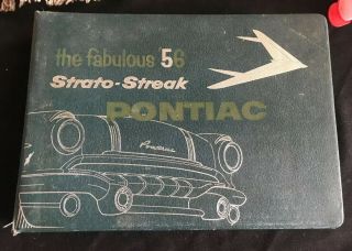 Vtg 1956 Dealer Show Album For 56’ Pontiac (rare Rhtf,  Not 2 Public)
