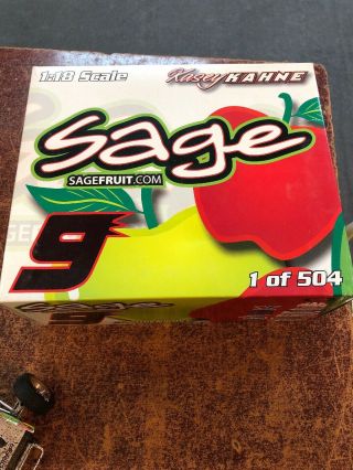 R&R Kasey Kahne 1:18 Scale Sage Fruit Sprint Car RACED 1 of 504 Made Very Rare 11