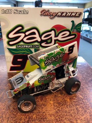 R&r Kasey Kahne 1:18 Scale Sage Fruit Sprint Car Raced 1 Of 504 Made Very Rare
