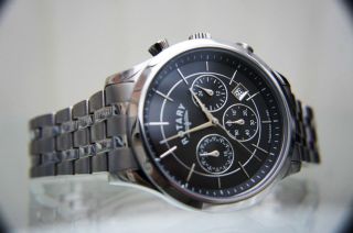 100 ROTARY Mens Watch Chronograph Stainless Steel RRP £180 Boxed 2