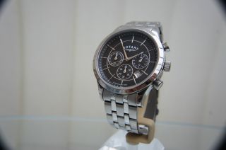 100 ROTARY Mens Watch Chronograph Stainless Steel RRP £180 Boxed 5