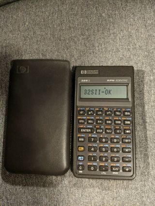 Vintage Hp 32sii Scientific Calculator W/ Sleeve