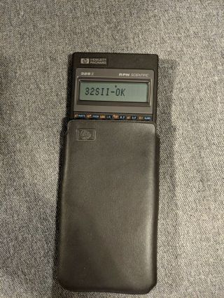 Vintage HP 32SII Scientific Calculator w/ Sleeve 5