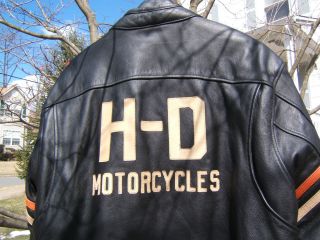 Harley Davidson Leather Jacket X - Large Long Rare Piston