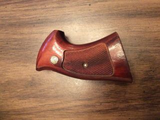 Vintage Smith & Wesson.  N - Frame Square Butt.  Wood Grips (stock)