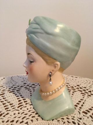 lady head vase headvase NAPCO C4899A 6  vintage Grace Kelly 2