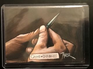 Game Of Thrones 2019 Rittenhouse Inflexions Javier Gonzalez Sketch Card 1/1 Rare