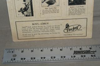 RARE 1930s FOR JOY ICE CREAM BABE RUTH BASEBALL CARDS CUTOUTS YANKEES 5