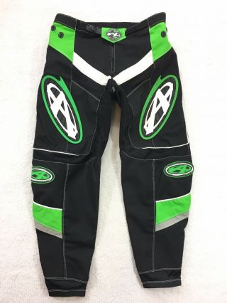 Vtg Answer Stylus Motorcross Moto Mx Dirt Bike Pants Green Black Mens Size 36
