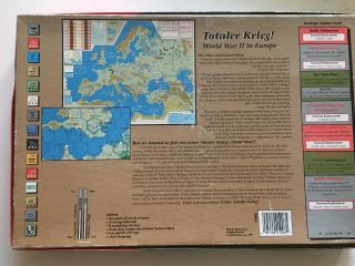 Vintage TOTALER KRIEG WW II in Europe Decision Games 1999,  Player’s Guide,  Bonus 2