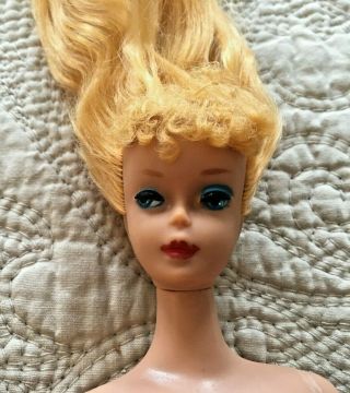 Early Vintage Mattel Barbie Doll Blonde Ponytail Number Four No Repaint or other 2