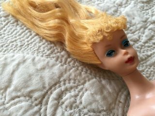 Early Vintage Mattel Barbie Doll Blonde Ponytail Number Four No Repaint or other 3