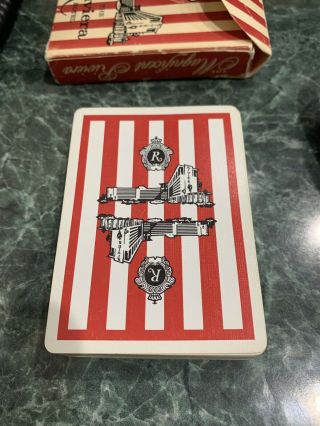 Rare Vintage 1950’s Red Deck Riviera Las Vegas Closed Casino Playing Cards 4