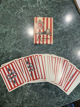 Rare Vintage 1950’s Red Deck Riviera Las Vegas Closed Casino Playing Cards 6