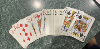 Rare Vintage 1950’s Red Deck Riviera Las Vegas Closed Casino Playing Cards 7