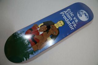 Rare Eric Koston X Skatemental X Alien Vs Predator Skateboard Deck - Limited
