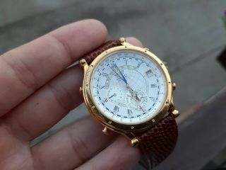 Rare Seiko Age Of Discovery Perpetual Calendar Ref.  6m13 - 0010 B3,  Gold Plated