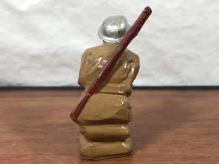 Vintage Manoil Soldier Sitting Writing A Letter Home Die - Cast Metal Toy Army Man 8