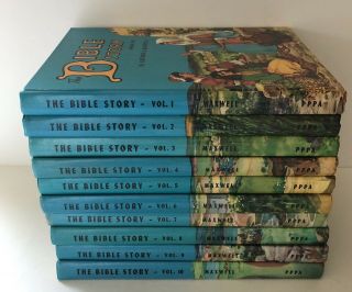 Vintage The Bible Story Arthur Maxwell 10 Volume Set Complete &