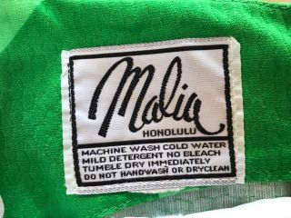 Vintage 60 ' s Malia Of Honolulu Hawaiian Dress Small 3