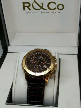 Men’s R&co Chronograph Handmade Swiss Watch