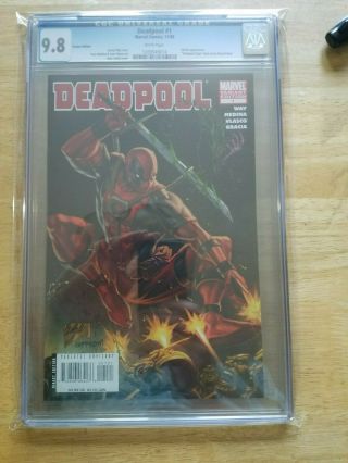 Deadpool 1 Rob Liefeld Variant Skrulls Marvel 2008 Cgc 9.  8.  Rare To Find @ 9.  8