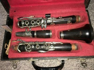 VINTAGE BOOSEY & HAWKES CLARINET ' THE EDGEWARE ' WOODEN SN221350 LOFT FIND LOVELY 2