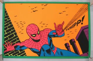 Marvel Spiderman 1971 The Third Eye Inc.  Black Light Poster 4016 Rare