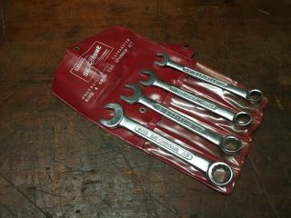 Vintage Siddons Sidchrome A/f Ring & Open End Spanner Set " Combination Spanners "