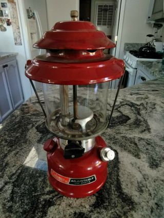 Rare Vintage Coleman 286a703 Lantern Dark Red Oxblood Dated 7/90,  Real