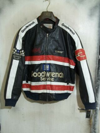 Rare Vintage Excelled Leathers Usa Nascar Racing Jacket Size L